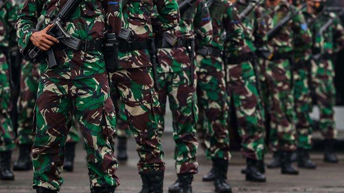 RUU TNI DISAHKAN - Ilustrasi prajurit TNI. Revisi UU TNI mengatur posisi di kementerian dan lembaga negara yang dapat diisi oleh prajurit aktif TNI tanpa harus pensiun dari dinas kemiliteran, Kamis (20/3/2025). 