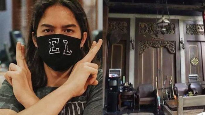 Tampak depan rumah anak artis. Buat rumah sendiri agar tak kena omel ayahnya saat bawa teman main ke rumah.