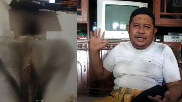 H. Hairun (55) pemilik rumah yang kini viral dengan api misterius muncul dengan berpindah-pindah saat ditemui media ini di rumahnya Desa Payudan Nangger Kecamatan Guluk-Guluk Sumenep, Jumat (6/10/2023).