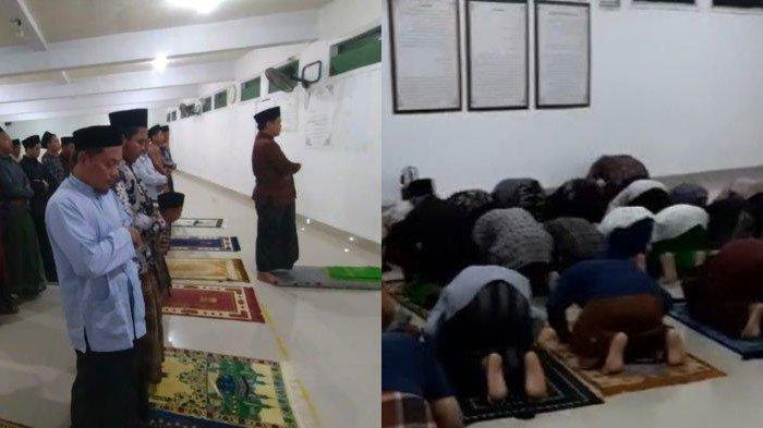 TARAWIH KILAT MENGHILANG - Salat tarawih kilat di Pondok Pesantren Al-Quraniyah Desa Dukuhjati, Kecamatan Krangkeng, Kabupaten Indramayu, Selasa (12/3/2024) malam. Tarawih super kilat 7 menit di Indramayu kini tak lagi digelar mulai Ramadan 2025.