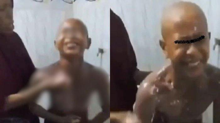 Santri digunduli dan kesakitan disiram air cabai oleh istri pimpinan ponpes