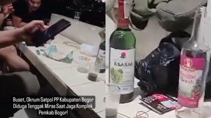 Sejumlah oknum Satpol PP jadi sorotan karena pesta miras di lingkungan Pemkab Bogor