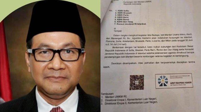 Siapa Arif Rahman? Namanya Muncul di Surat Misi Budaya Istri Menteri UMKM,  Dikenal Birokrat Senior - Tribunjatim.com