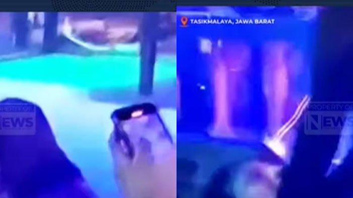 JOGET TAK SENONOH - Sosok penari erotis yang terekam dalam video viral di Tasikmalaya kini telah terungkap. Ternyata salah satunya tukang bakso.