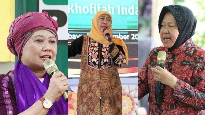 Update hasil survei Pilgub Jatim 2024, elektabilitas Luluk Nur Hamidah, Khofifah Indar Parawansa dan Tri Rismaharini jadi sorotan