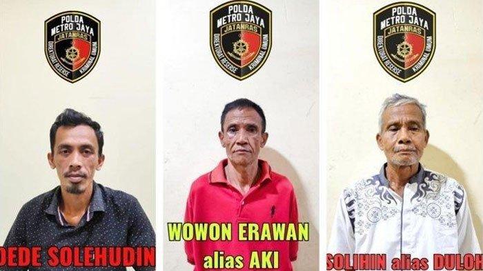 Tampang tiga pembunuh berantai atau serial killer bermodus supranatural di Bekasi hingga Cianjur bernama Wowon Erawan alias Aki, Solihin alias Duloh, dan M Dede Solehudin