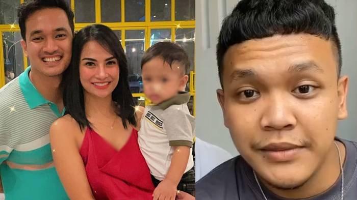 Tubagus Joddy (kanan), sopir Vanessa Angel dan Febri Andriansyah yang selamat dari kecelakaan.