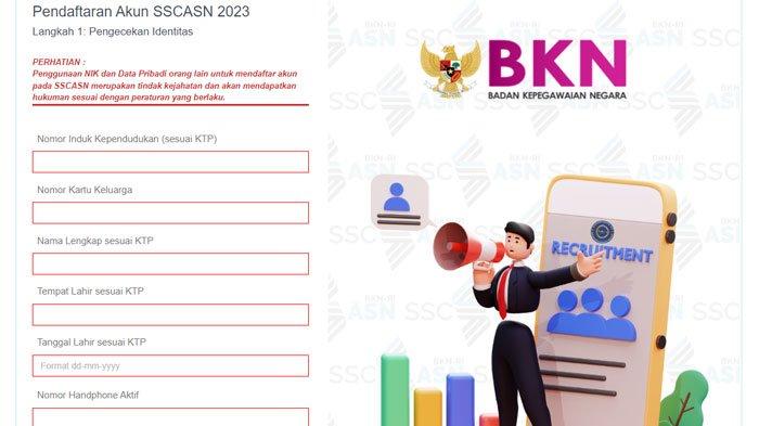 BKN merilis update jumlah pelamar CPNS 2023 yang sudah SSCASN. Kementerian ESDM masih sepi peminat yakni baru 4 orang.