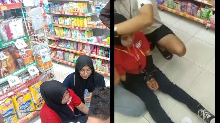 Sebuah minimarket Alfamart di Jalan Sisingamangaraja, Kecamatan Delta Pawan, Kabupaten Ketapang, Kalimantan Barat (Kalbar) dirampok dua pria bersenjata tajam, Minggu (16/4/2023) pukul 22.58 WIB. Karyawan disekap.