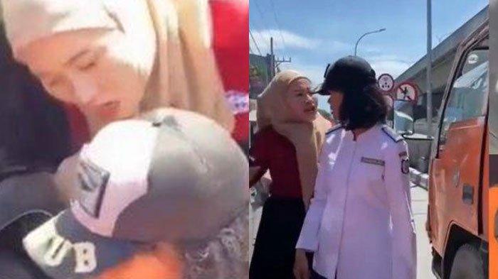 Petugas Dishub diludahi oleh pelaku tilang