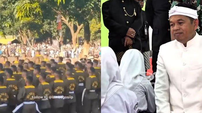 REMAJA DIDIDIK MILITER - Tangkapan layar video viral di media sosial momen warga melongo lihat siswa nakal dididik ala militer. Dedi Mulyadi pun syok remaja putri ingin ikut militer, disadur pada Sabtu (3/5/2025).