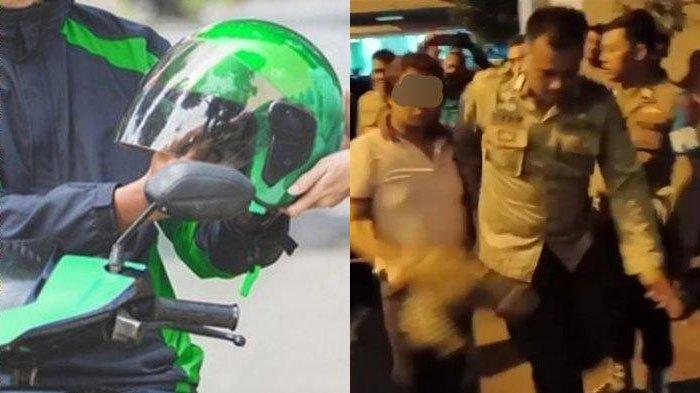 Waria yang mengeroyok seorang driver ojol diamankan polisi di Koto Tangah, Padang, Sabtu (7/10/2023).