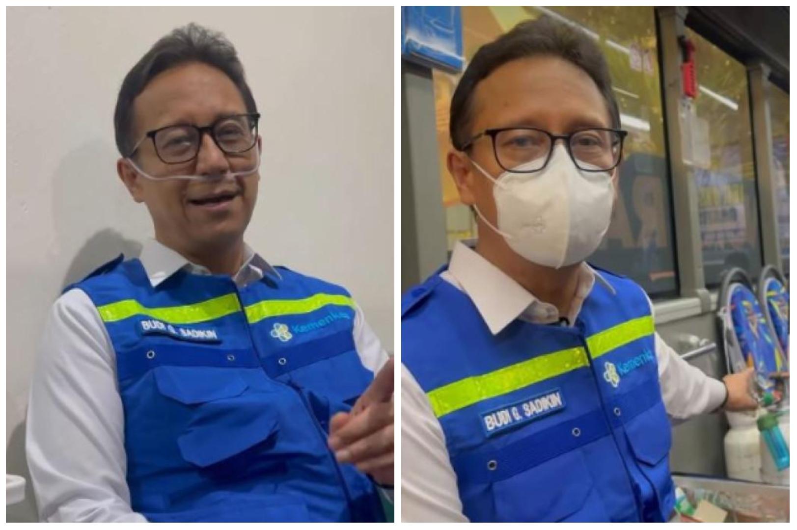Viral Foto Pakai Oksigen, Menkes Budi Angkat Bicara