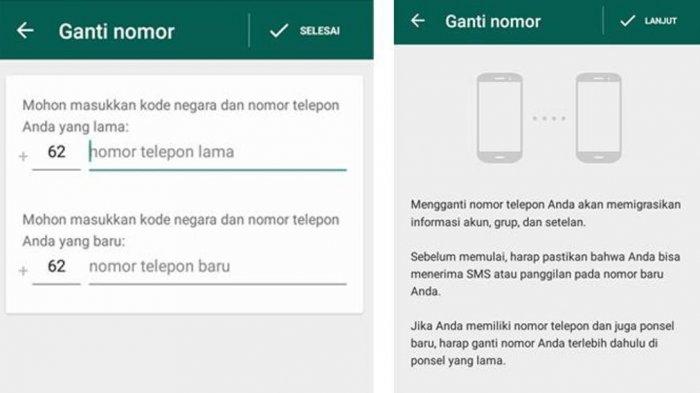 Ganti No WhatsApp
