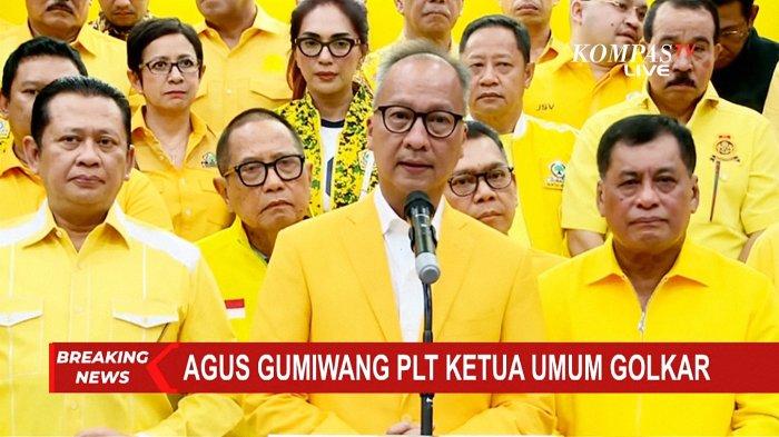 Agus Gumiwang Kartasasmita resmi terpilih sebagai Pelaksana Tugas (Plt) Ketua Umum (Ketum) Partai Golkar pada Selasa (13/8/2024).