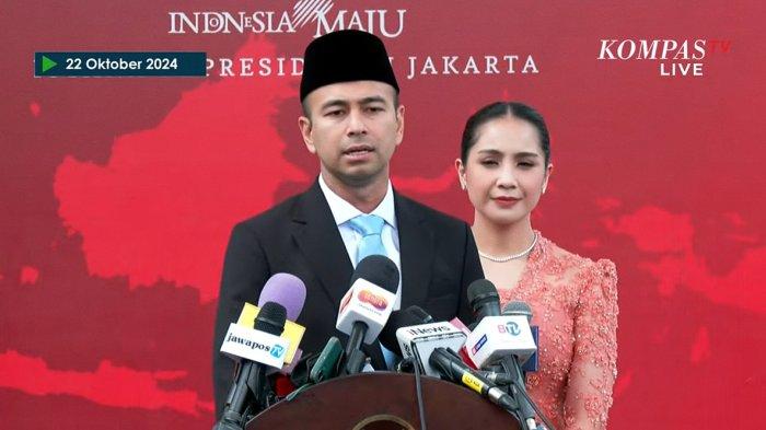 Raffi Ahmad dilantik Presiden Prabowo sebagai Utusan Khusus Presiden Bidang Pembinaan Generasi Muda dan Pekerja Seni di Istana Kepresidenan, Jakarta, hari ini, Selasa (22/10/2024).