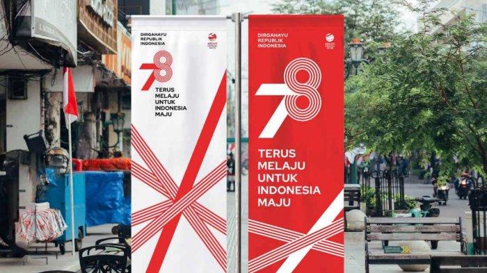 Contoh penggunaan logo HUT ki-78 RI di banner