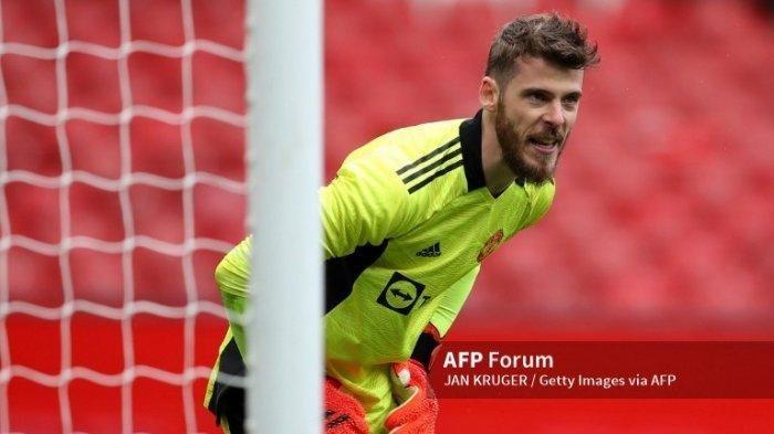 David de Gea saat Norwich City vs Manchester United
