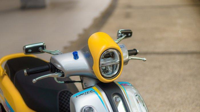 MODIFIKASI : Penampilan Yamaha Fazzio yang dimodifikasi ala motor balap tahun 90-an