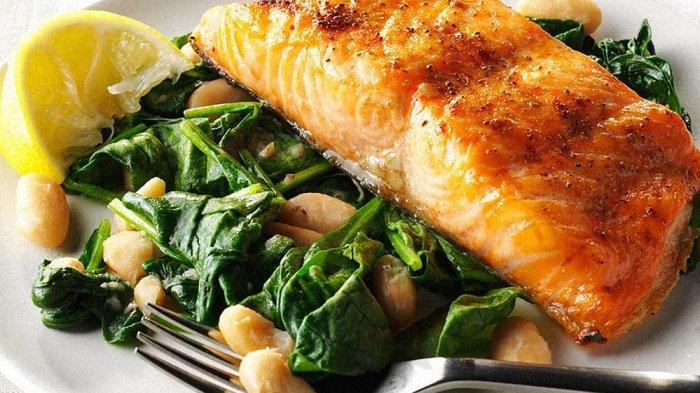 Hidangan ikan salmon