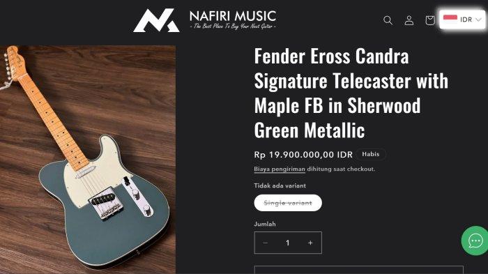 Info harga gitar Fender Eross Candra Signature Telecaster
