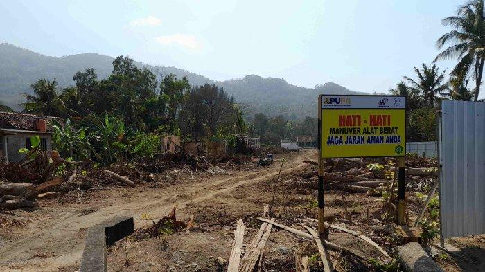 Kondisi lokasi JJLS Kelok 18 dari Jalan Parangtritis tepat di simpang tiga Jembatan Kretek 2, Padukuhan Grogol IX, Kalurahan Parangtritis, Kapanewon Kretek, Kabupaten Bantul, Kamis (12/10/2023).
