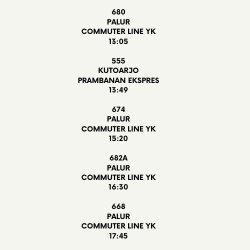 Jadwal KRL Jogja Solo