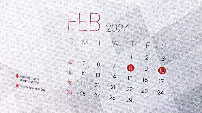 Arti hari Minggu Pahing dalam Kalender Jawa. FOTO: Kalender Bulan Februari 2024