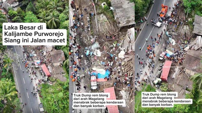 Kecelakaan maut truk menabrak angkot di Jalan Magelang-Purworejo, Rabu (7/5/2025) siang sekitar pukul 11:00 WIB.