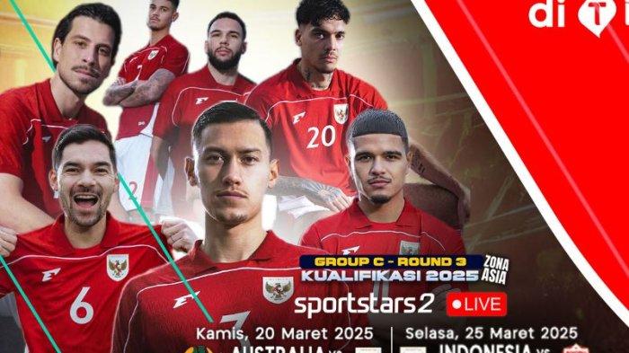 LIVE STREAMING RCTI: laga Australia Vs Timnas Indonesia akan kick off pada Kamis (20/3/2025) pukul 16.10 WIB