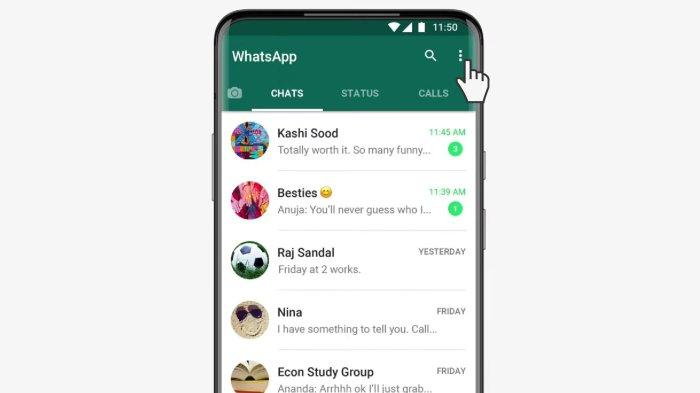 Langkah pertama pindai kode QR