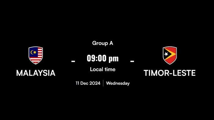 Link Live Streaming Malaysia vs Timor Leste Piala AFF 2024 Malam Ini 11 Desember 2024 Pukul 20:00 WIB Vision+ iNEWS