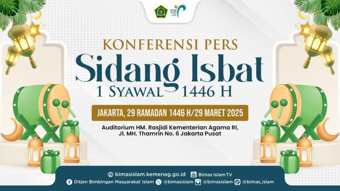 Sedang Berlangsung Live Streaming Sidang Isbat Penentuan Kapan Lebaran 2025 1 Syawal 1446 H via YouTube Malam Ini