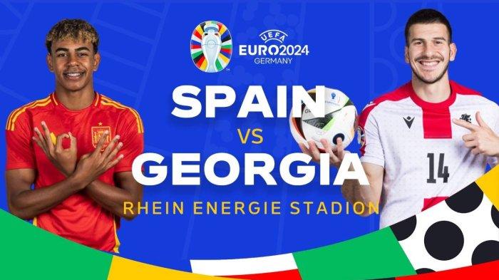 Link Live Streaming Spanyol vs Georgia Euro 2024 malam ini Senin (1/7/2024) pukul 02:00 WIB