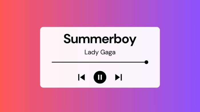 Lirik Lagu dan Terjemahan Summerboy Lady Gaga yang Lagi Viral di Spotify