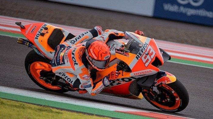MotoGP Amerika - Foto dok Ilustrasi: Pebalap Repsol Honda Marc Marquez di sesi FP MotoGP Indonesia di The Mandalika International Circuit.