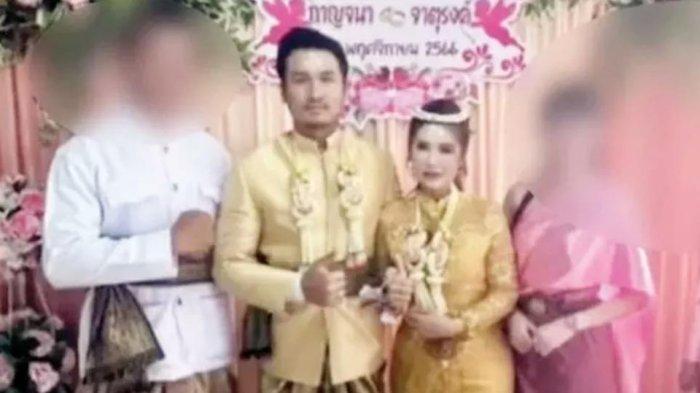 Pasangan Chaturong dan istrinya, Kanchana Pachunthuek