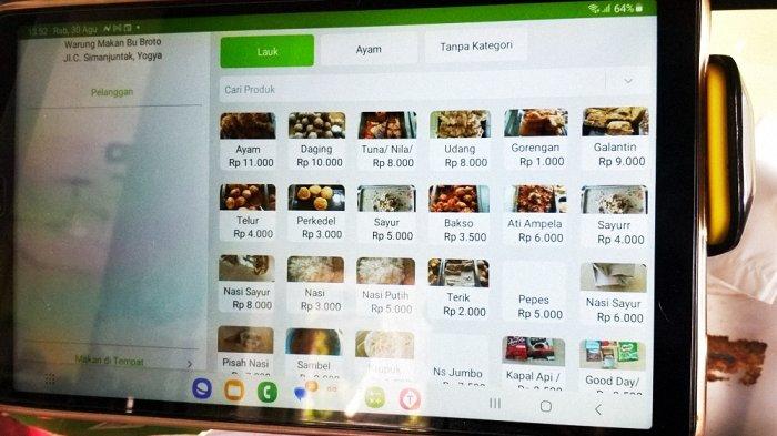 Menu Makanan di Warung Makan Bu Broto