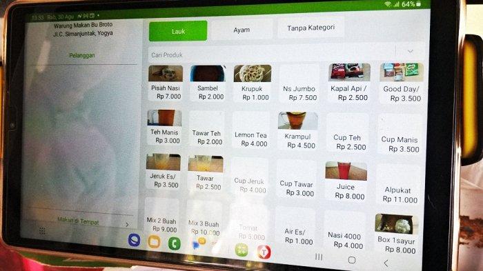 Menu Makanan di Warung Makan Bu Broto