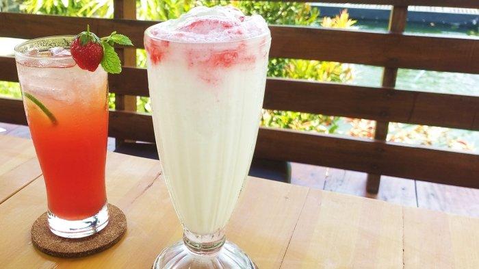 Menu minuman di Sibu Resto Jogja, Vanilla Cheese dan Strawberry Mojito