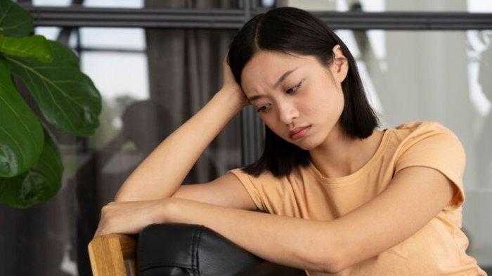 Front view woman dealing with imposter syndrome
