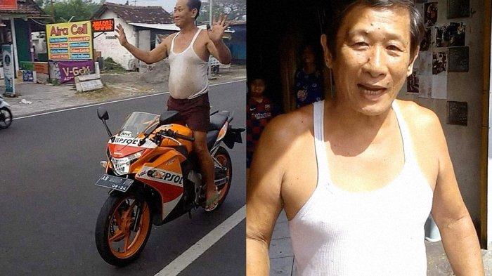 Nata Heru Susilo (67), pemilik bengkel motor Sumber Jaya Sakti