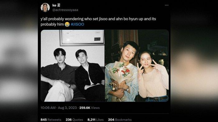 Netizen menduga Ahn Dong Goo yang mengenalkan Jisoo BLACKPINK dan Ahn Bo Hyun