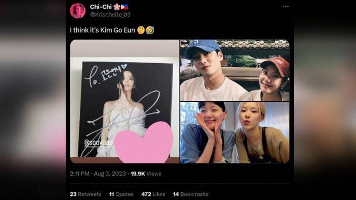 Netizen menduga Kim Go Eun yang mengenalkan Jisoo BLACKPINK dan Ahn Bo Hyun