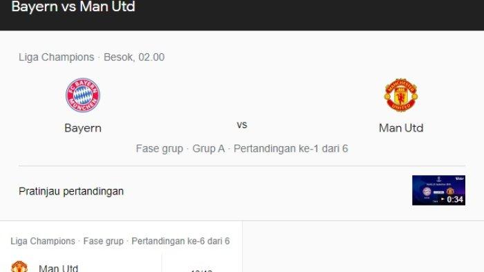 Jadwal Liga Champions Malam Ini