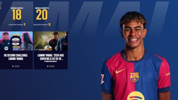 Pemain Sayap Serang Barcelona Lamine Yamal
