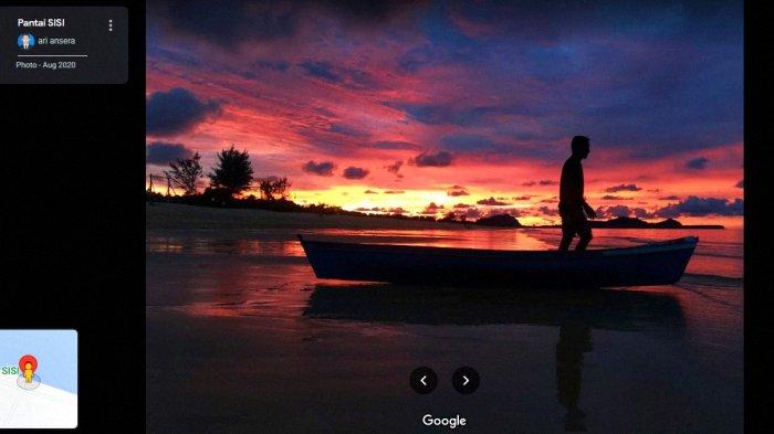 Pemandangan Sunset di Pantai Sisi, Natuna, Kepri.