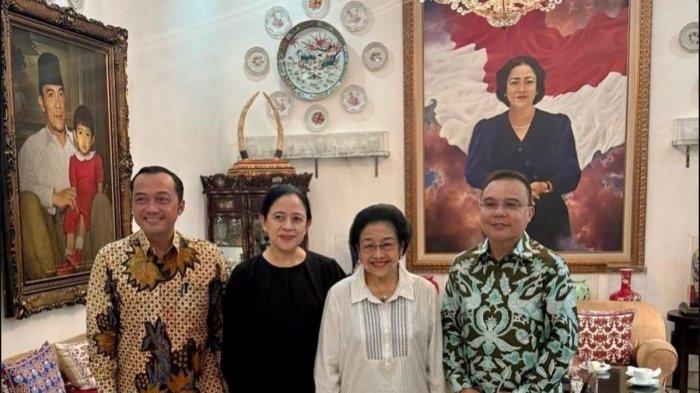 Wakil Ketua DPR RI Sufmi Dasco Ahmad bertemu Presiden RI ke-5 RI Megawati Soekarnoputri