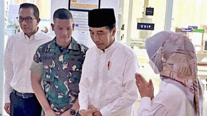 Presiden Jokowi menjenguk Doni Monardo di RS Siloam Semanggi Jakarta, Selasa (07/11/2023) pagi