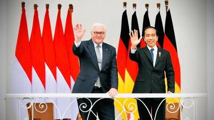 Presiden Republik Federal Jerman Frank-Walter Steinmeier bersama dengan Presiden Jokowi